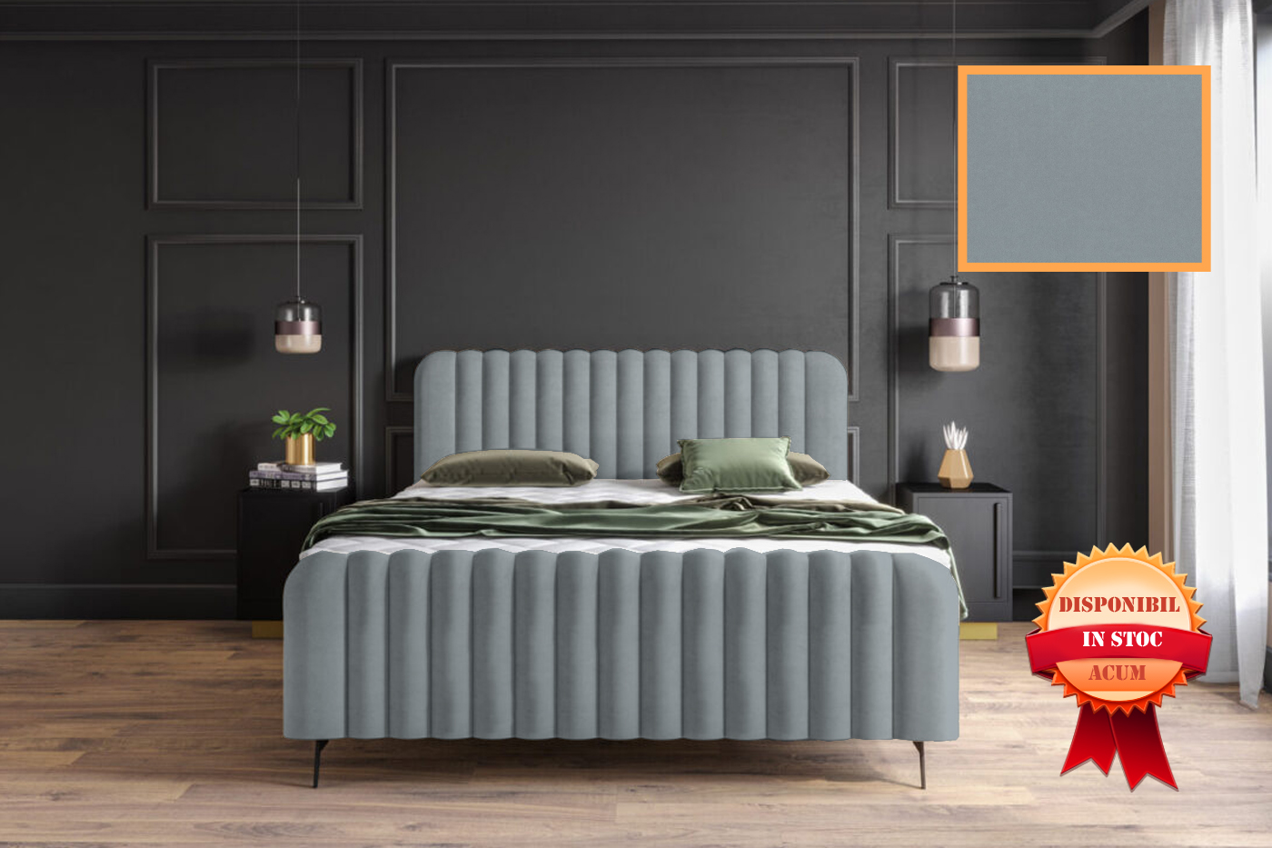 SALVA 160 PAT DORMITOR CONTINENTAL MATT-VELVET-83